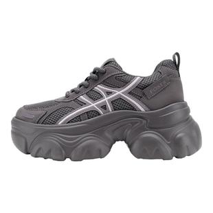 厚底增高老爹鞋女款冬季复古百搭小个子软底不累脚潮流休闲运动鞋