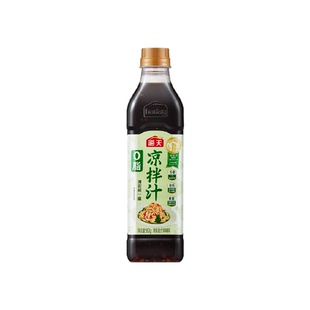 海天0脂凉拌汁0脂肪真蒜粒凉拌点蘸油醋汁凉菜沙拉酱油健身调味品
