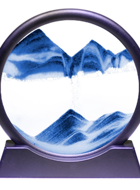 家居山水流沙画生日礼物客厅摆件