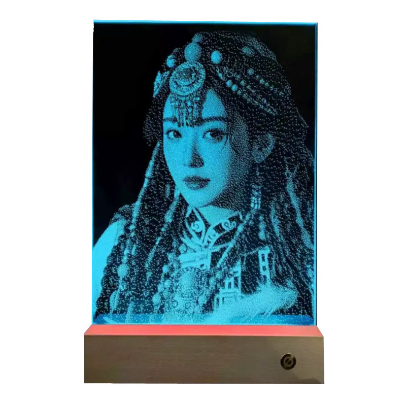 私人订制礼物锤子玻璃画定制照片玻璃敲击送女朋友礼物纪念日生日
