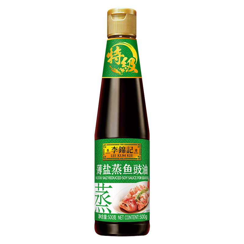 【李锦记】薄盐蒸鱼豉油500g