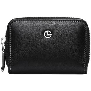 金利来卡包真皮多卡位男士牛皮证件包简约时尚大容量男式零钱卡包