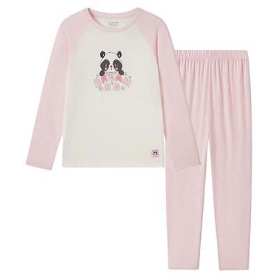 舒雅女童莫代尔家居服套装