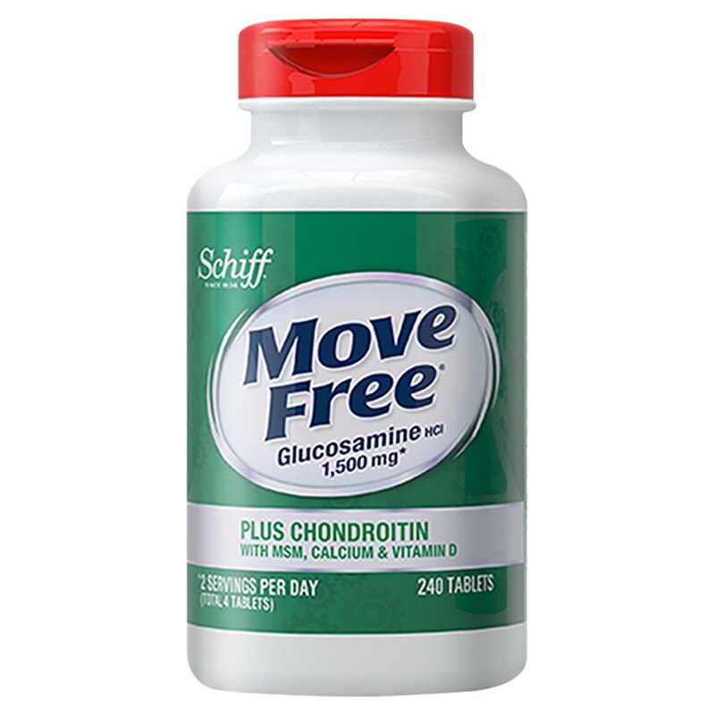 MoveFree益节高钙氨糖软骨素正品护关节维骨力240粒美国原装进口