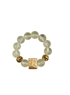 【指定发】天然葡萄石招财戒指