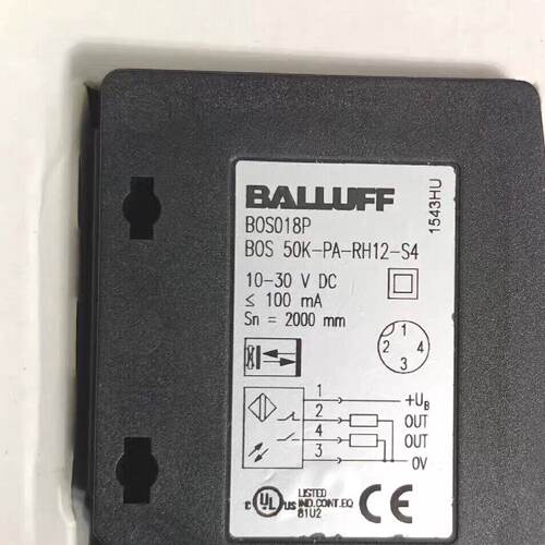 【请询价】全新巴鲁夫BALLUFF光电开关，型号BOS 50K-PA-