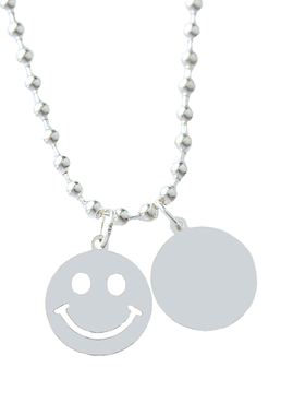 s990刻字照片宝宝防走失笑脸项链