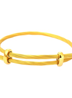 钢丝绳可调节情侣周家手绳