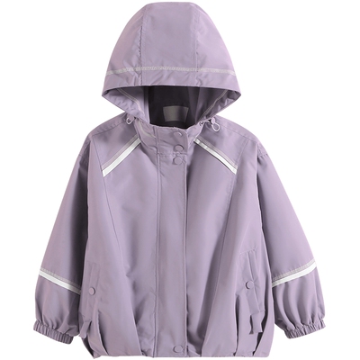 女童外套冬装2025新款童装女宝宝秋冬风衣冬季连帽上衣儿童冲锋衣