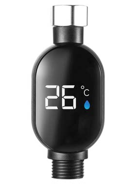 花洒LED温度计家用式水温器4分国标通用新款智能测温儿童洗澡淋浴