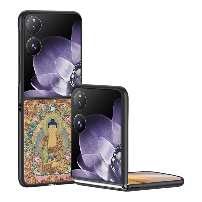 适用于小米mixflip2皮纹手机壳