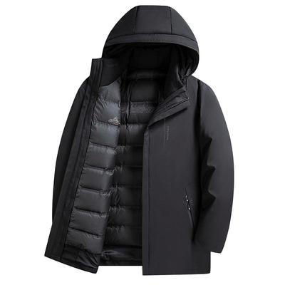 雅鹿中老年男士冬季保暖羽绒服