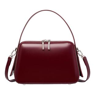 Care Donor/凯尔丹奴小众设计挂耳通勤手提屋檐真皮斜跨手提女包