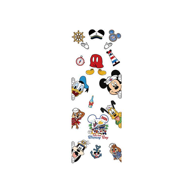 disney迪士尼邮游轮门牌贴纸女孩公主儿童房间布置装饰入户卧室画