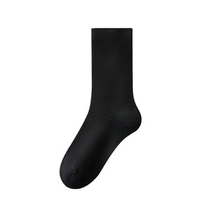 袜子女款中筒秋冬纯白色棉袜2025新款爆款月子配小皮鞋睡眠堆堆袜