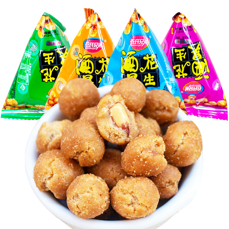 小包装裹衣鱼皮豆多味花生米