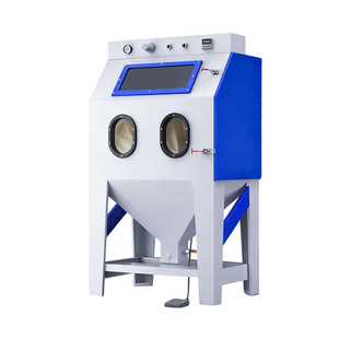 工业环保无尘自手动高压抛光翻新吹打砂水喷沙除锈机小型喷砂机