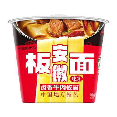 今麦郎安徽牛肉板面桶装方便面
