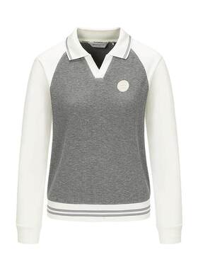 【柔软舒适】Munsingwear万星威休闲春季女士翻领长袖POLO衫外套