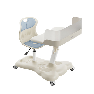 天文游学巴士儿童学习桌椅一体小学生写字台升降课桌家用移动书桌