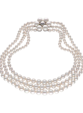 Majorica美娇丽佳手作珍珠项链多层轻奢颈链多尺寸手作珍珠礼物