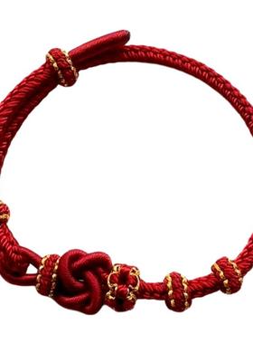 2026马年同心结红绳手链