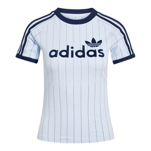 Adidas/阿迪达斯正品LINEAR CALI TEE女士经典运动日常短袖KQ9063