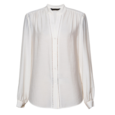 罗衣修身职业醋酸衬衫