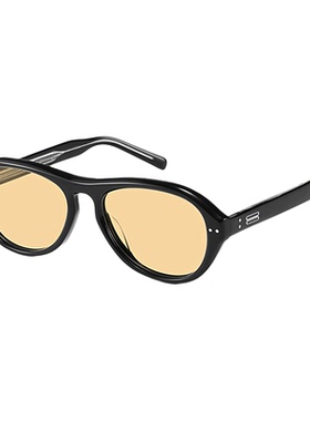 GM复古黑框茶片防紫外线墨镜