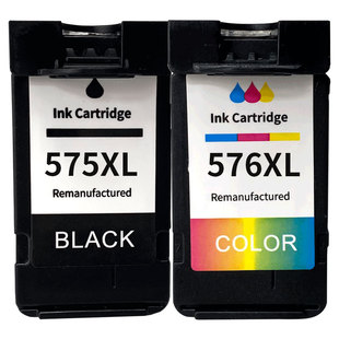 适用佳能CANON Pixma TR4750i TR4751i Ts3550i Ts3551i打印机墨盒PG575 CL576 PG-575XL黑色CL-576XL彩色