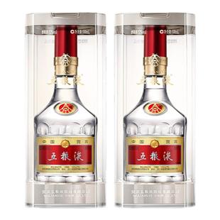 【正品保障】第八代五粮液52度普五浓香型白酒500ml*2瓶装带礼袋