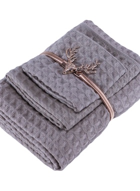 样板房装饰摆件毛巾浴巾组合套装