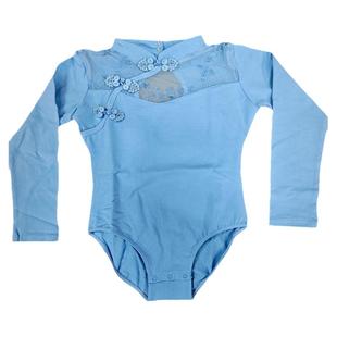 秋冬季儿童舞蹈服长袖女童中国舞练功服加厚少儿形体服芭蕾舞服