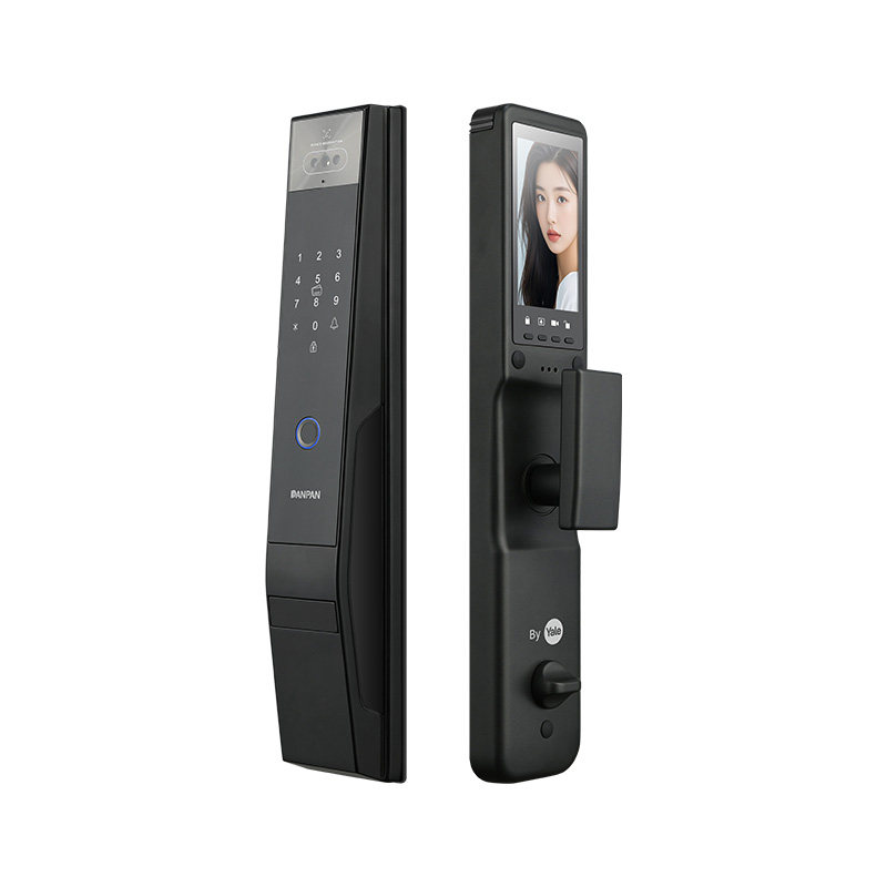盼盼防盗门指纹锁家用入户门电子锁3D人脸识别智能密码锁PF7350M