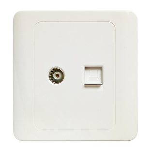 A3暗装工程款开关插座开关面板插座开关16a五孔插座单控双控白板1