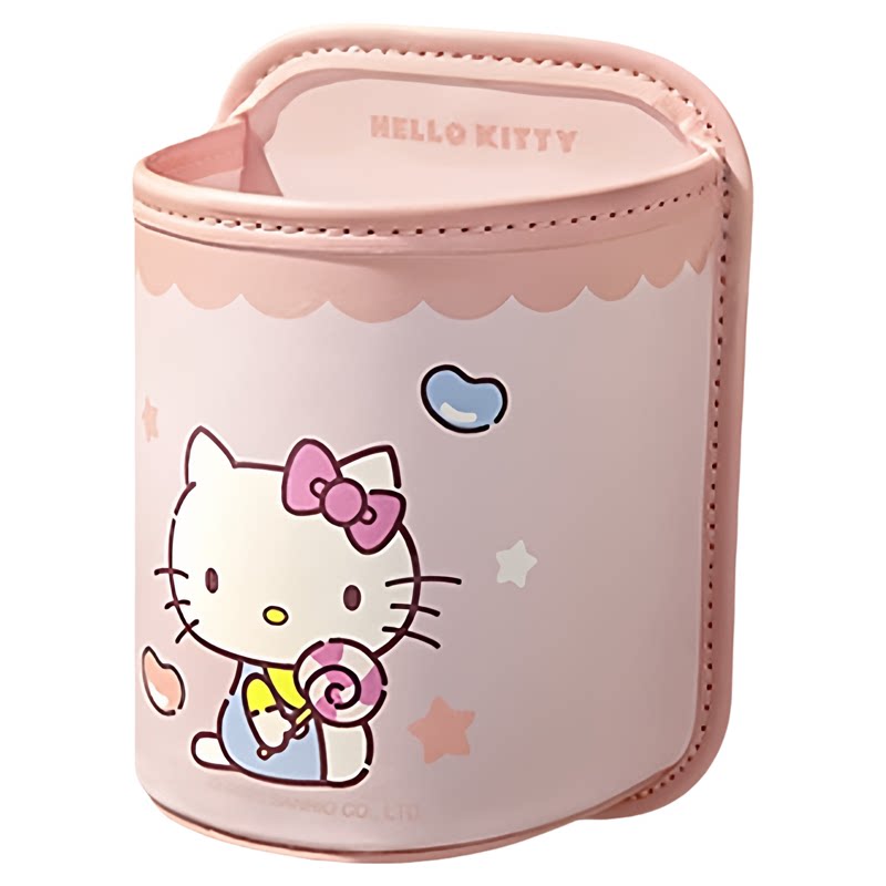 三丽鸥helloKitty车载水杯架收纳车置物架电动车水杯架车载哈喽kt