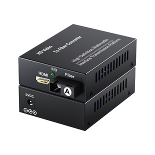 阿卡斯 HDMI音视频光端机KVM光纤延长器收发器带USB键鼠3.5独立音频本地环出转SC光口高清1080P