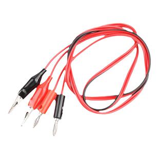 升级版鳄鱼夹式输出线 万用表笔通用DT表棒稳压电源输出线鳄鱼夹