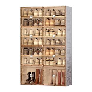 蚂蚁盒子全新对开门鞋柜门厅收纳柜可折叠免安装一体式轻奢收纳盒