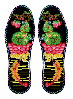 福禄双全玫瑰七层棉布带花边