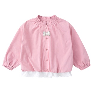 【100%棉】嘟嘟家女童花苞外套儿童上衣春季新款女孩衣服宝宝童装