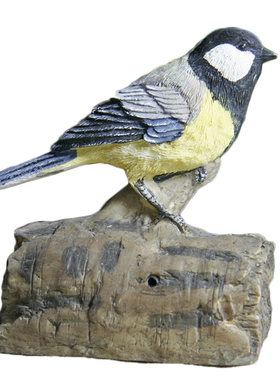 欧式风门厅仿真动物感应店面小鸟