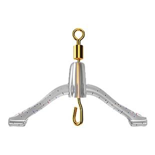 新型防缠绕卸力子线夹八字环弹簧美式转环硅胶子线防缠豆分叉线器