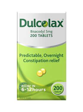 乐可舒Dulcolax通便丸200粒比沙可啶通便药便秘进口正品肠溶片