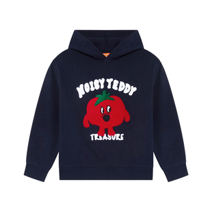 NOISY TEDDY 25年秋季新款时尚潮流可爱儿童连帽长袖套头卫衣舒适