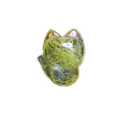 天然钛晶发晶狐狸吊坠手链手串项链男女饰品礼物手机钥匙水晶挂件