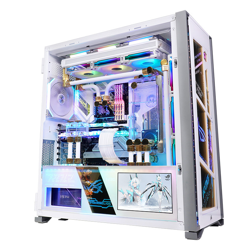 R9 9950X3D华硕rog全家桶RTX5080 5090D台式机电脑分体水冷主机