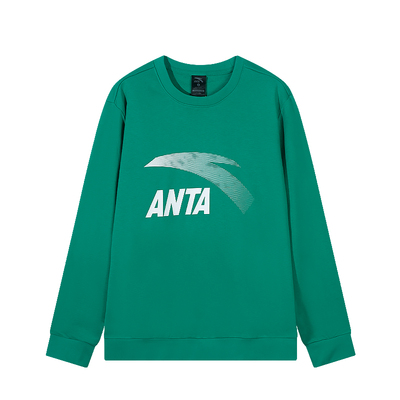 安踏官网旗舰卫衣字母印花运动服