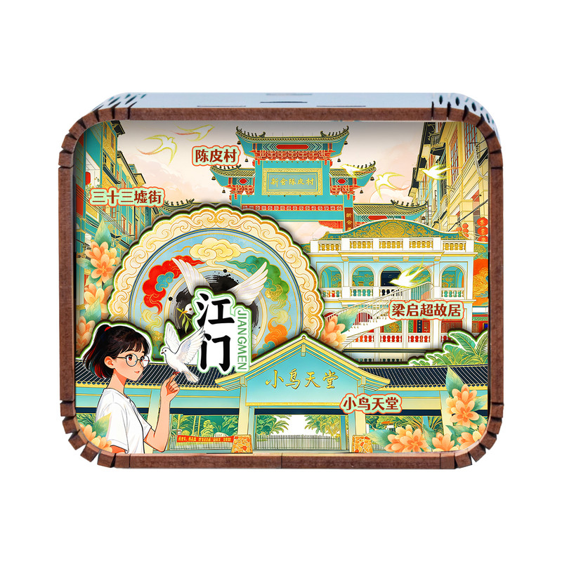 江门文创木制八音盒定制礼品