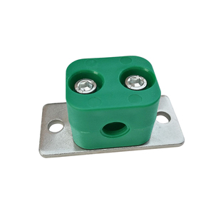 轻型塑料管卡管夹固定水管电缆液压管夹GJLPG5带安装孔管夹38-102